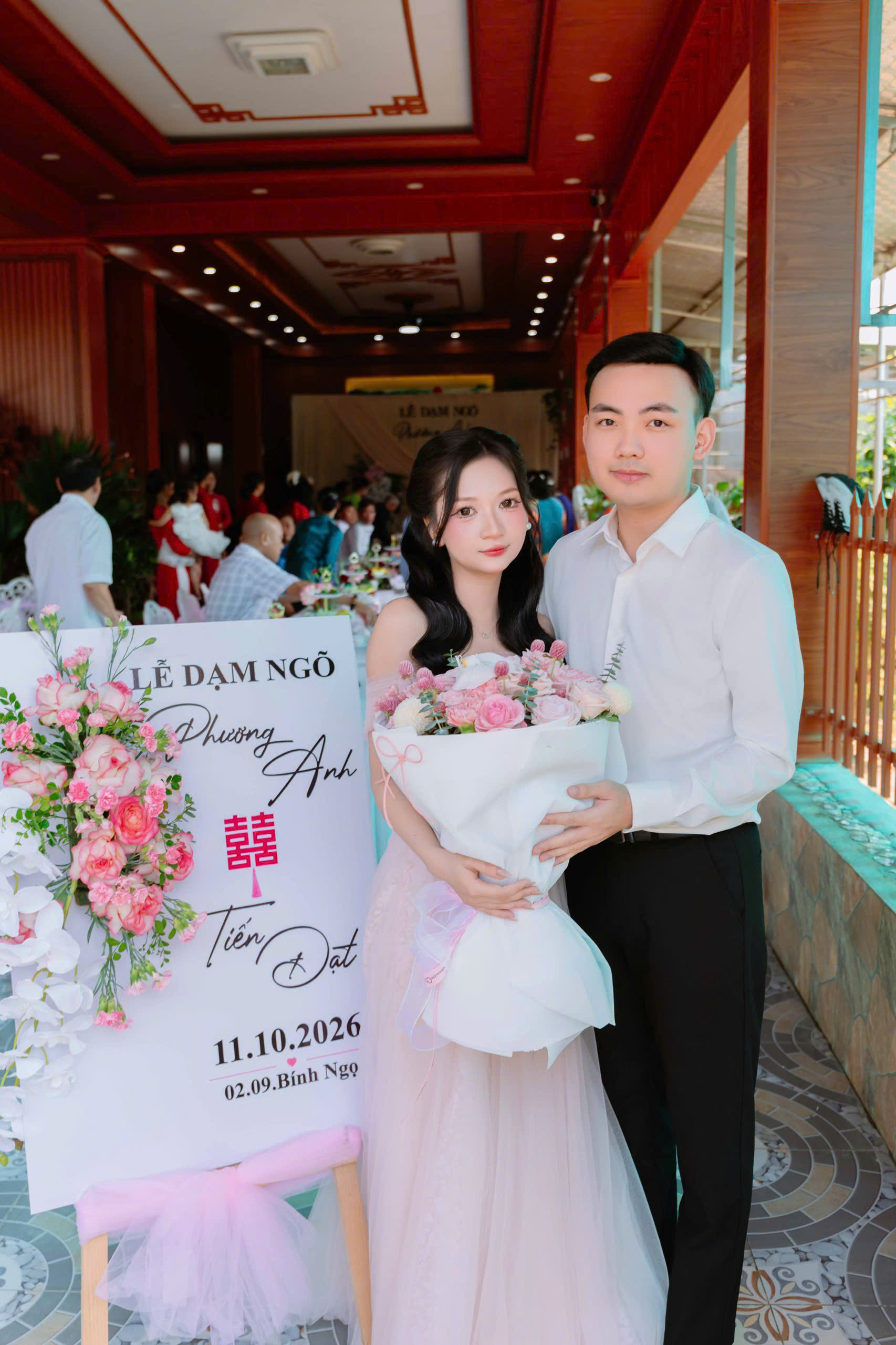 Ảnh kỷ niệm của Tiến Đạt và Phương Anh